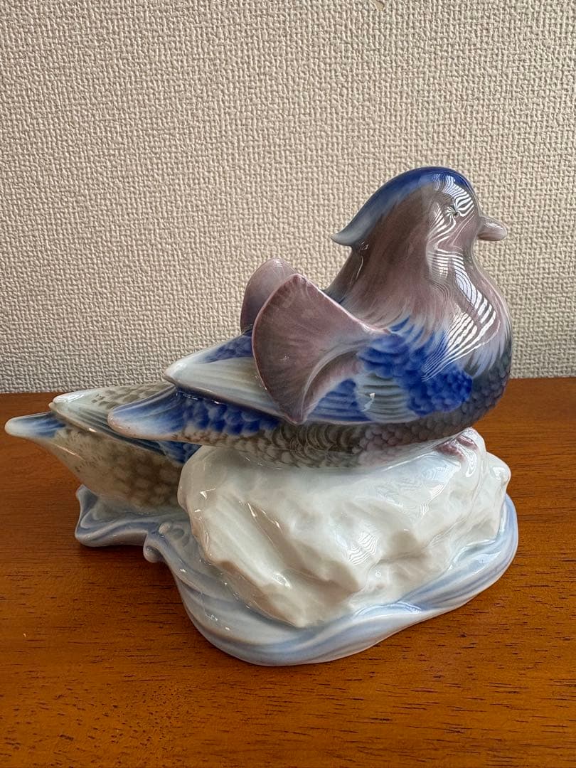 PEACE 香蘭社 青い鳥 置物 ペア 有田焼