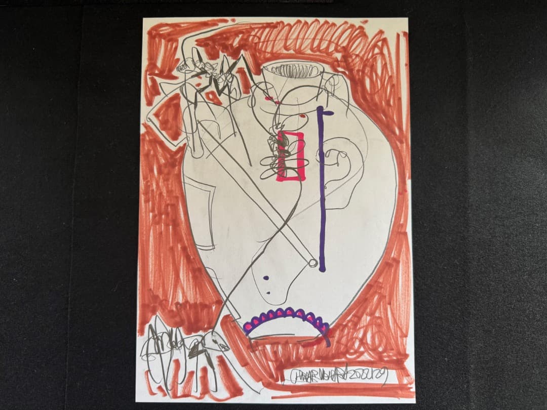 木原千春 ドローイング3枚セット