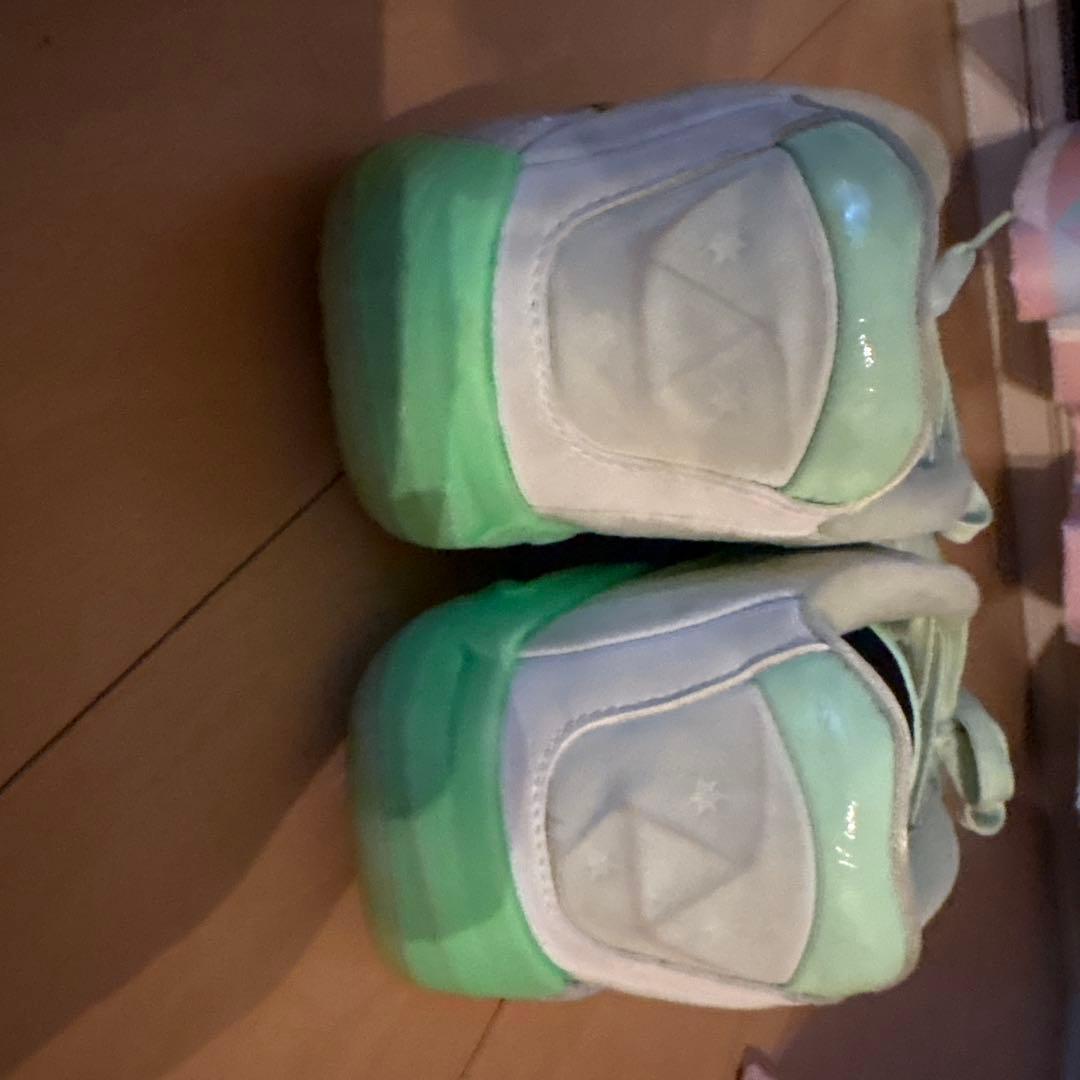 Jordan バスケットボールシューズ シルバー/グリーン