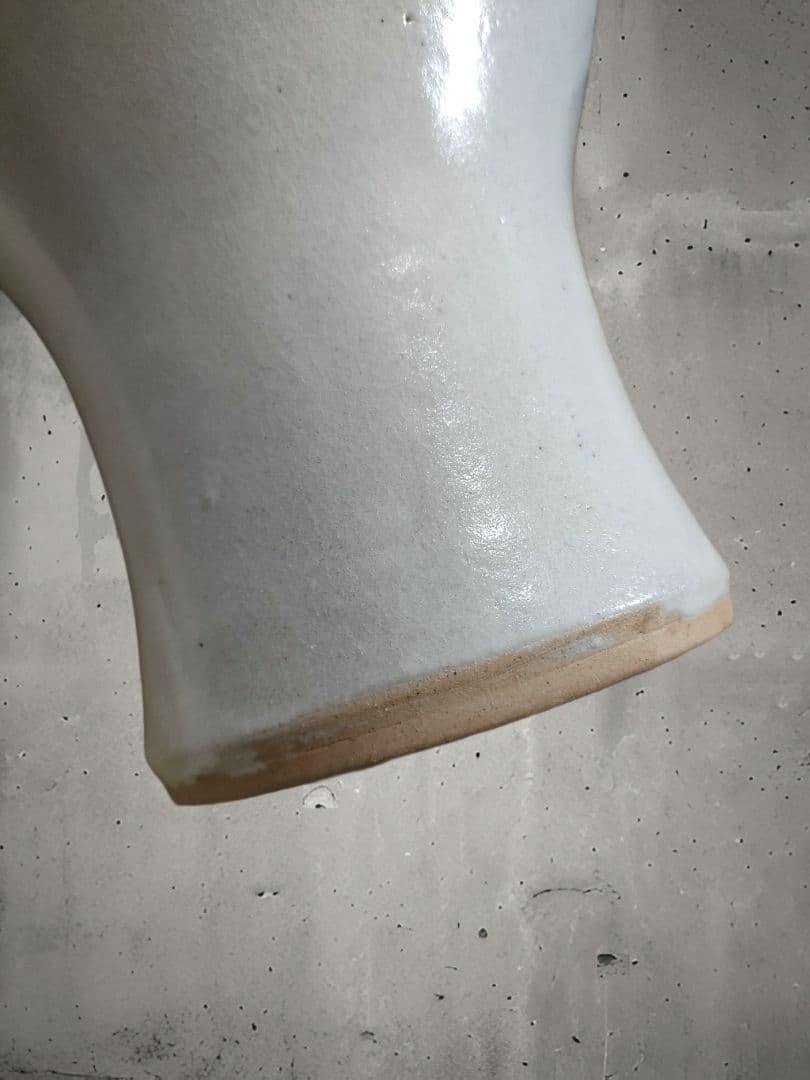 李朝染付壺　李朝白磁　時代物　朝鮮美術