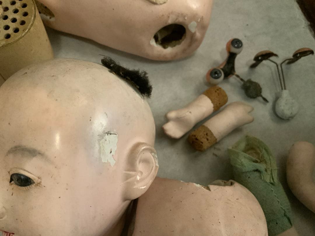 和製ビスクドールなど、ジャンク品一括