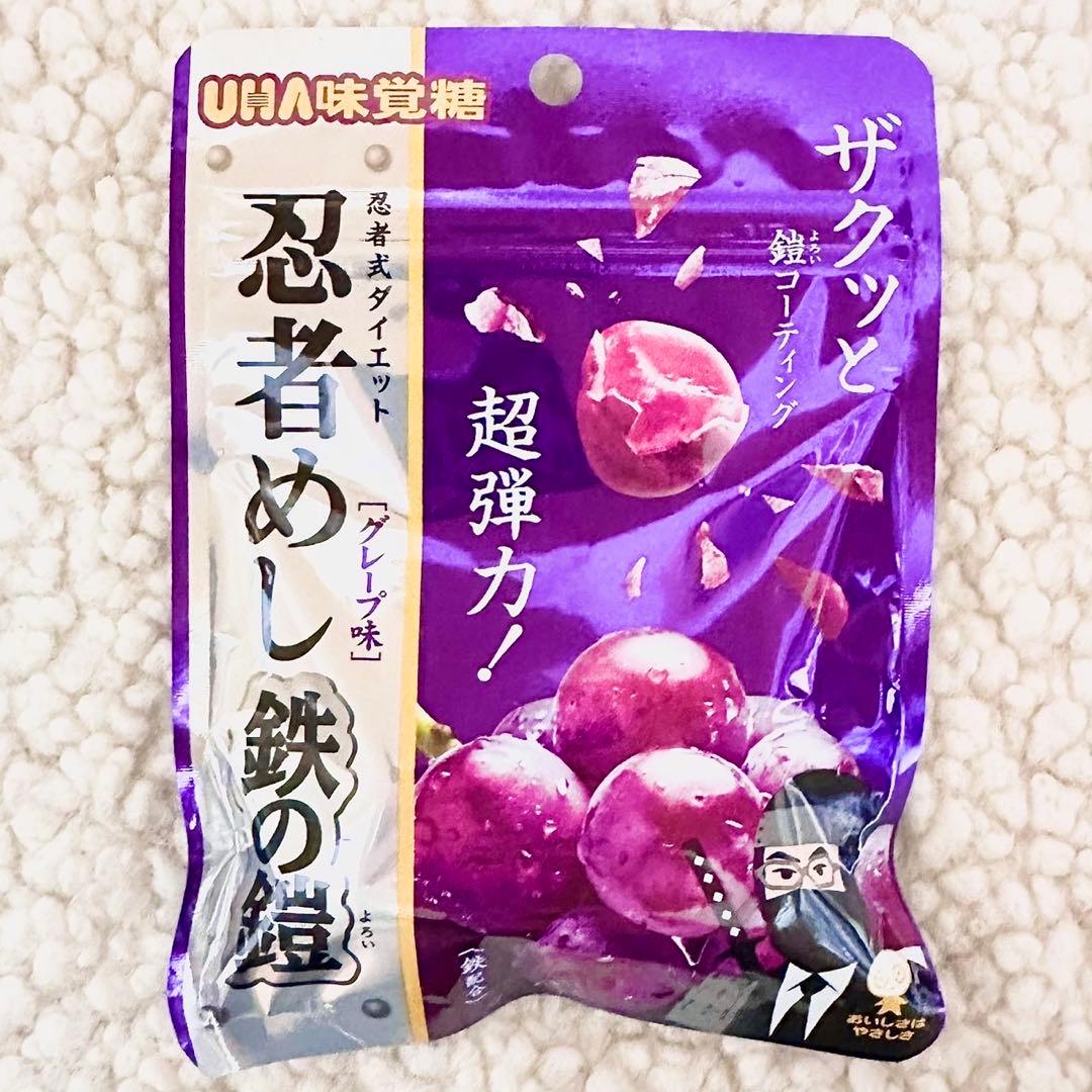 忍者めし鉄の鎧 グレープ味マスカット味 計110袋食べ比べセット