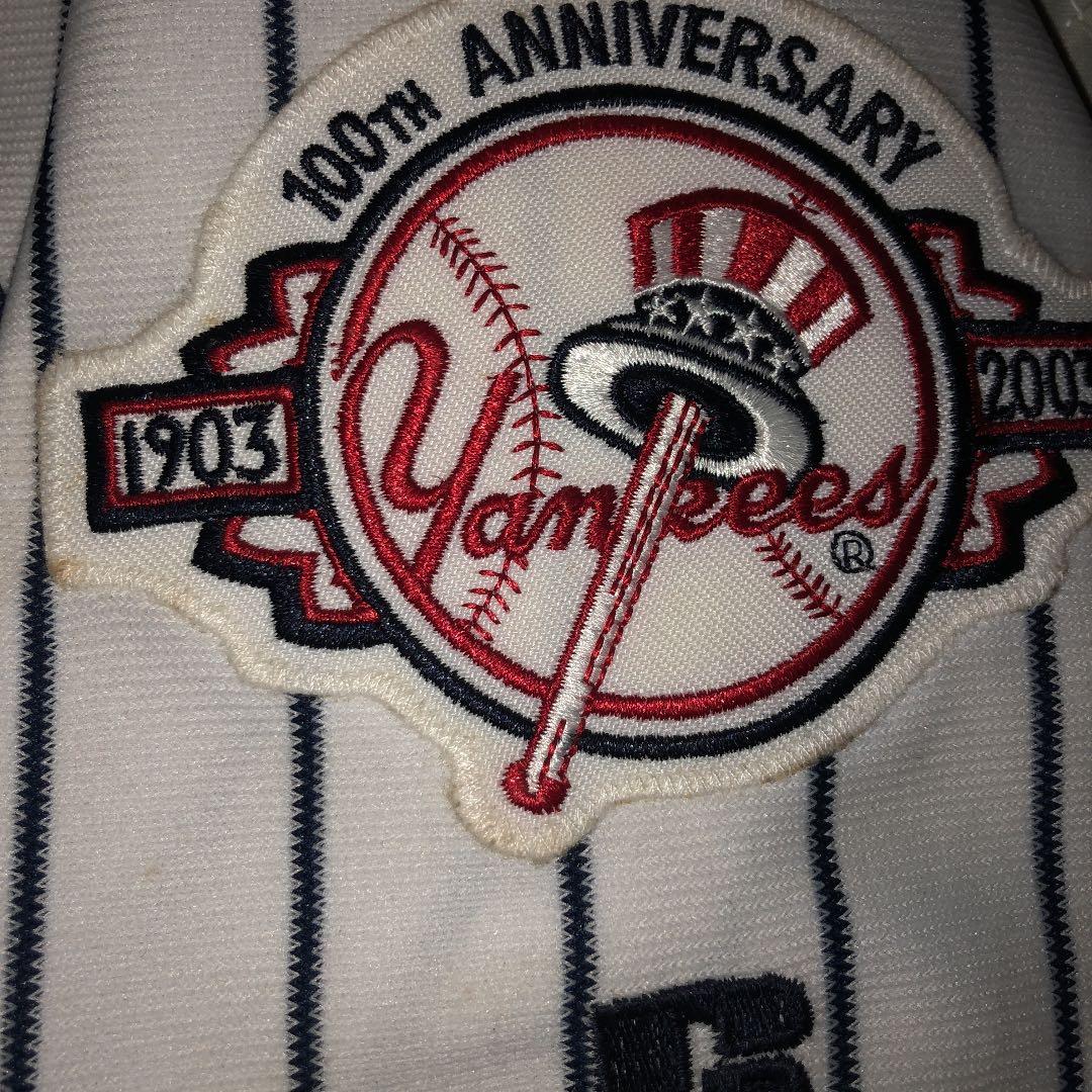 松井秀喜ヤンキース初年度オーセンティックジャージ［WS.ヤンキース100周年P】