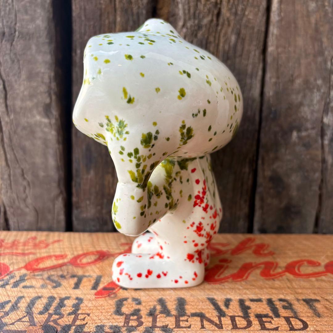 【1970s USA vintage】カエル 置物 キャンディディッシュ