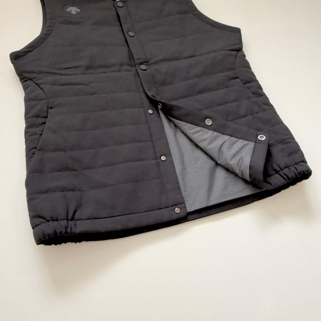 DESCENTE GOLF モバイルサーモリサイクル中わたベスト L ブラック