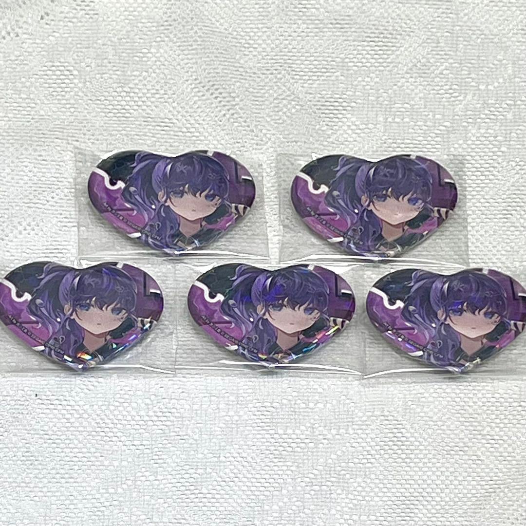 プロセカ 朝比奈まふゆ ハート型缶バッジ バッチ Iなんです 5点