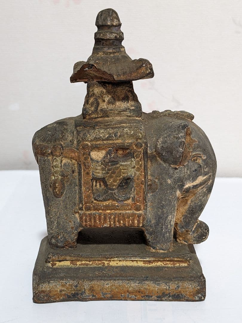 ♦琉球焼 象 副葬品発掘品 琉球王国 幕末〜明治時代 珍物珍品 古美術品骨董品