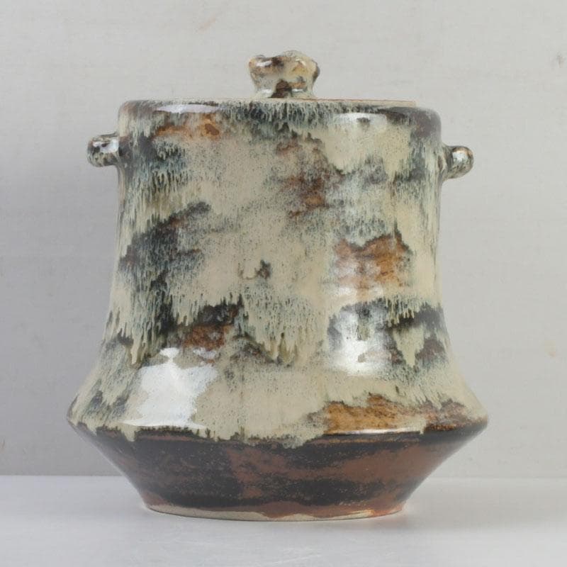 北大路魯山人作　美濃唐津焼　水指　黒田陶々庵極め箱　M　9535A