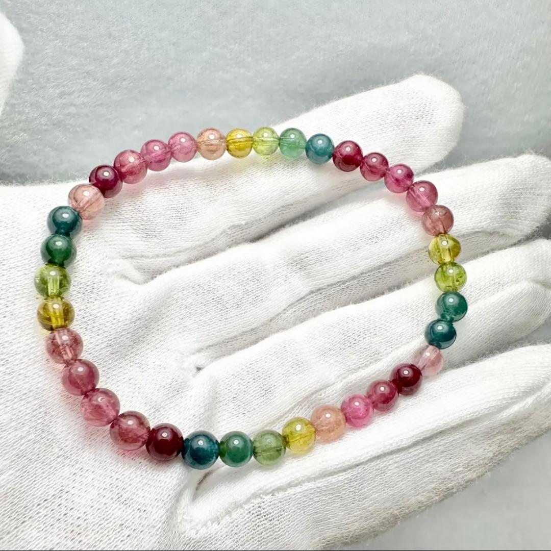 素晴らしい発色！！　マルチカラートルマリン　ブレスレット