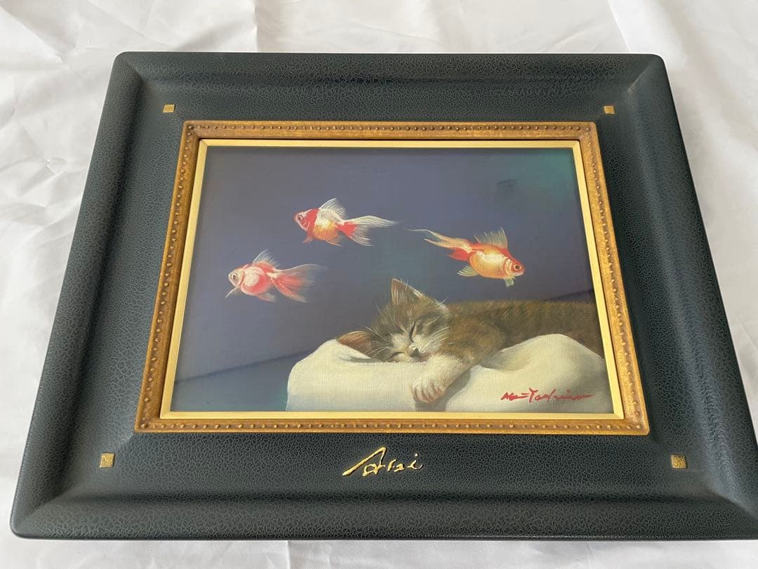 八代亜紀　絵画　油彩F4サイズ　夢の中で