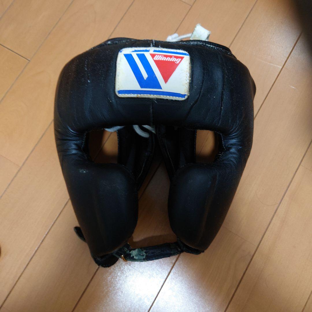最終価格 Winning ボクシング ヘッドギア 黒 タグ無 し