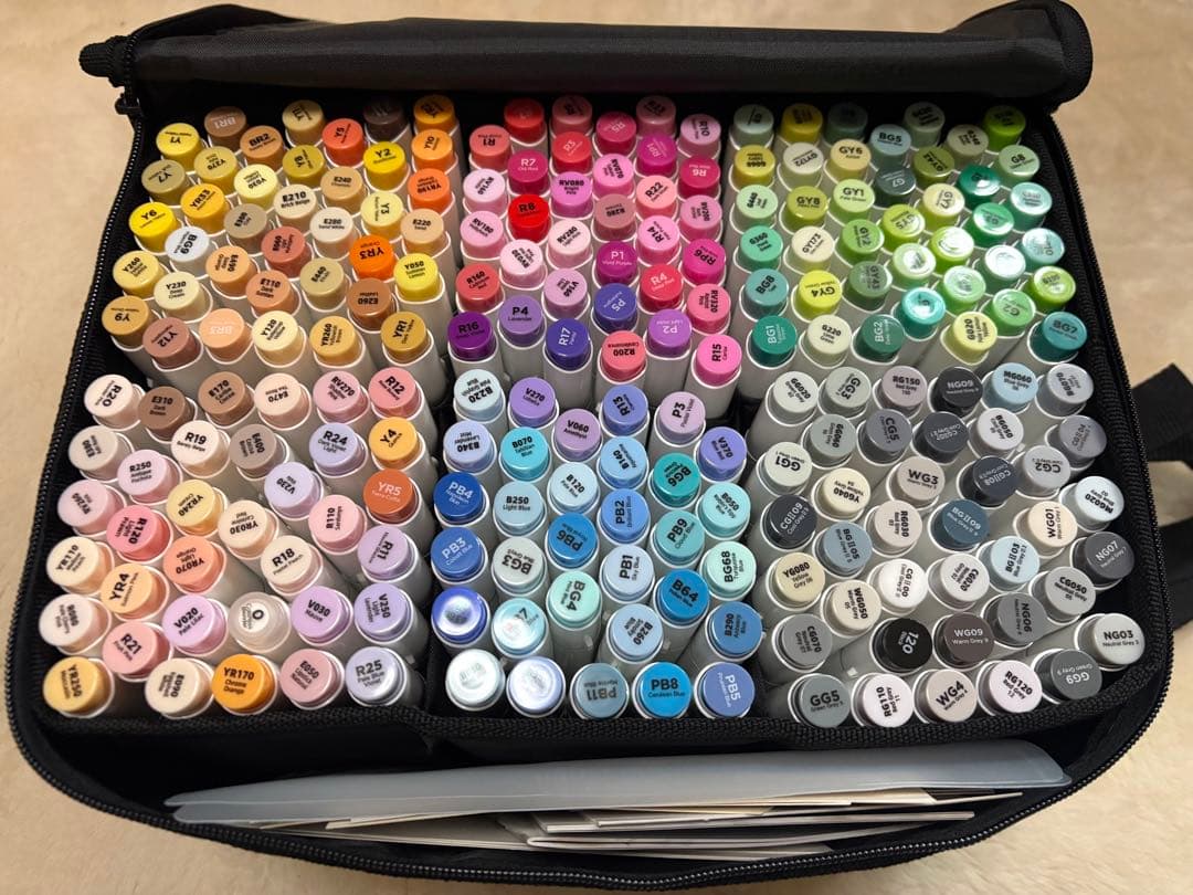 【ほぼ未使用】計474本　筆タイプ　ohuhu＋匠彩アルコールマーカーまとめ売り