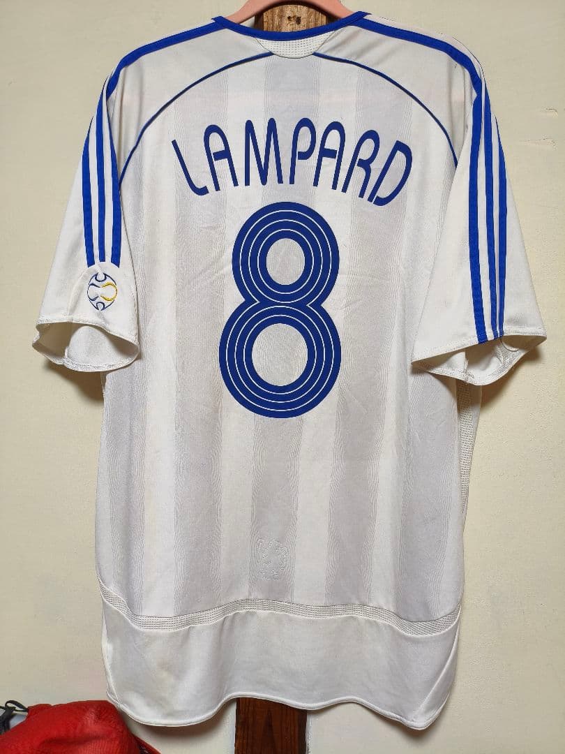 ウェア CHELSEA 2006-07 LAMPARD 8 UCL away Shirt