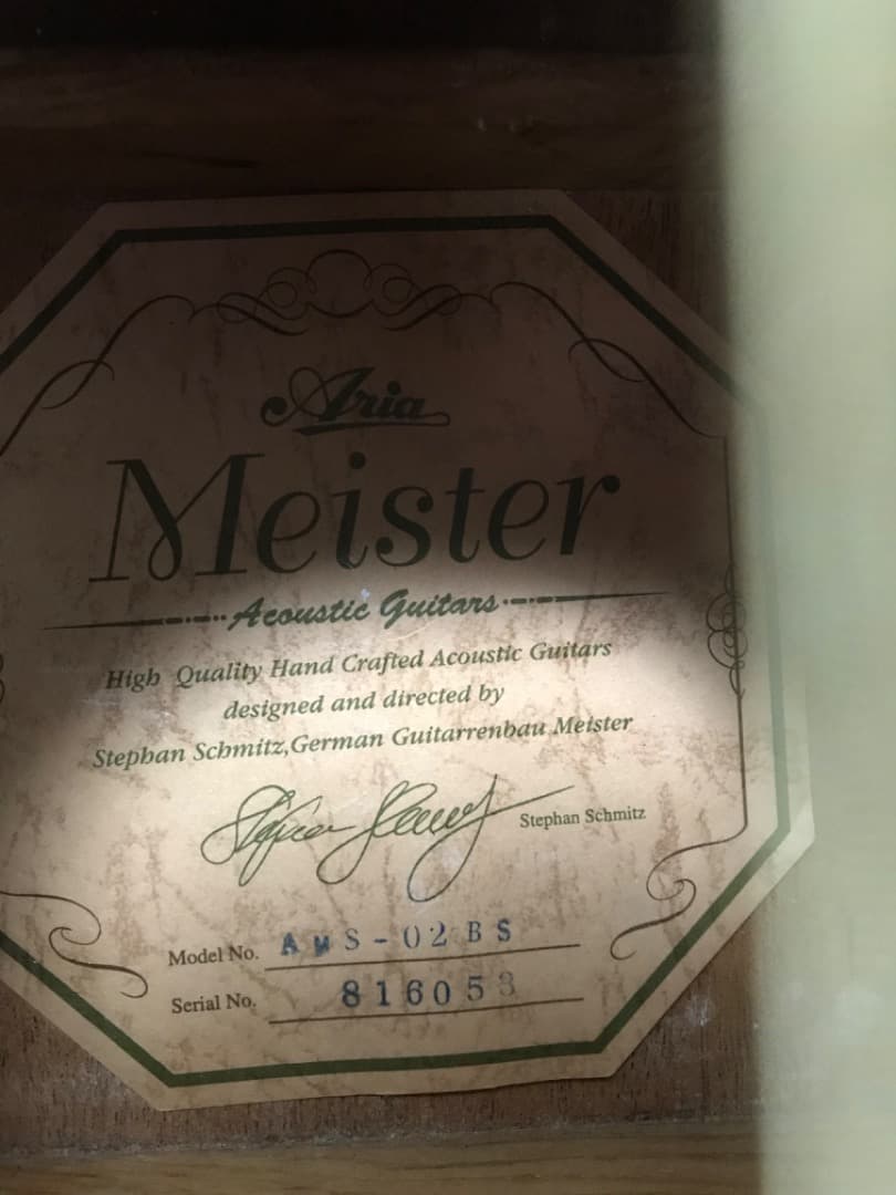 ARIAアリアマイスターアコースティックギター