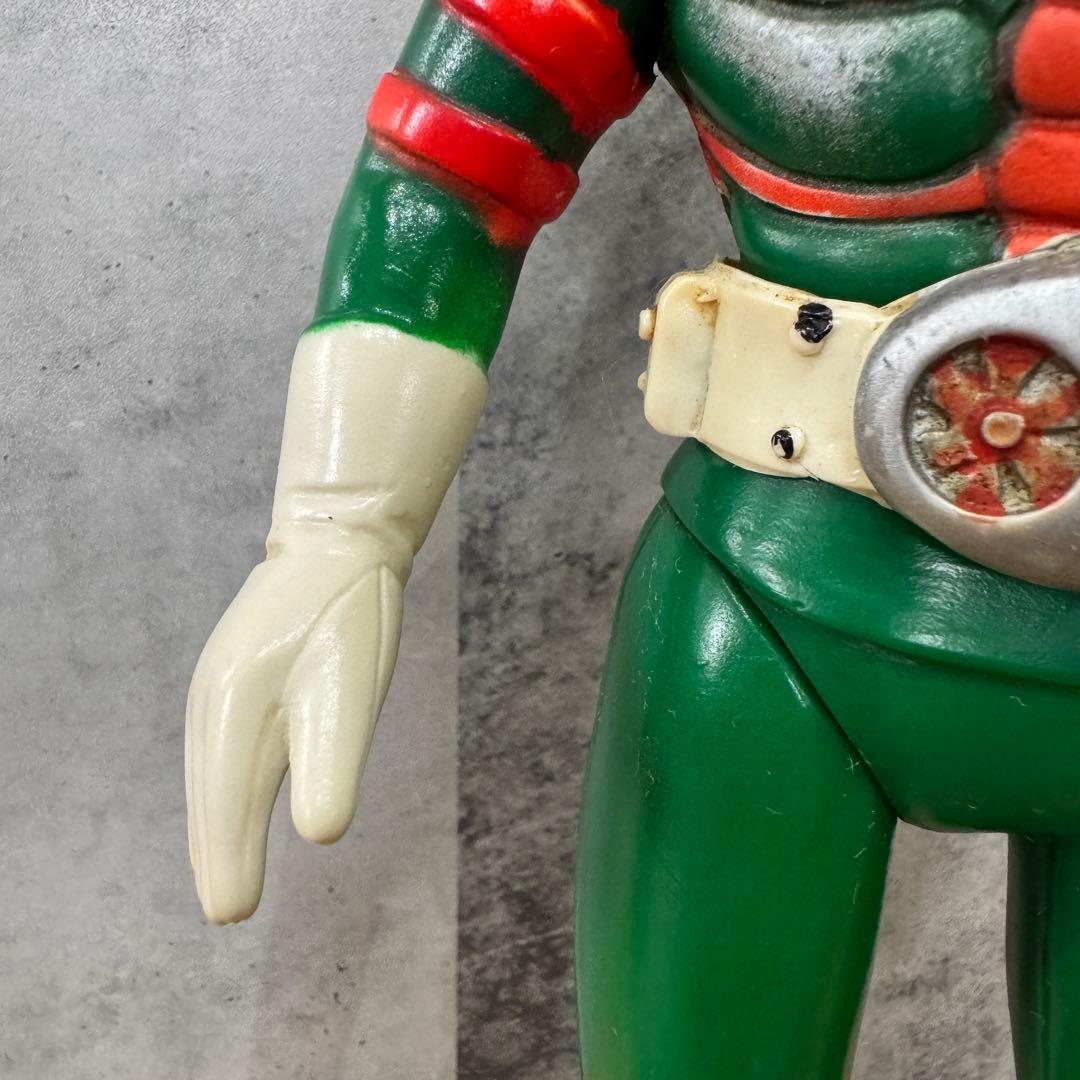 旧バンダイ ソフビ 1973年 仮面ライダーV3 放映当時物◇ベルト・ブーツ有り