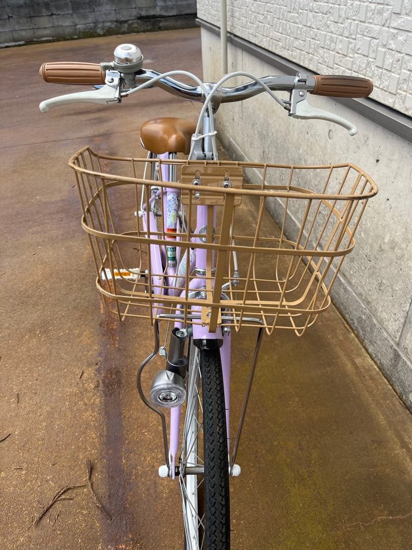 【山形県】ブリヂストン　24インチ　子供用自転車 ラベンダー色