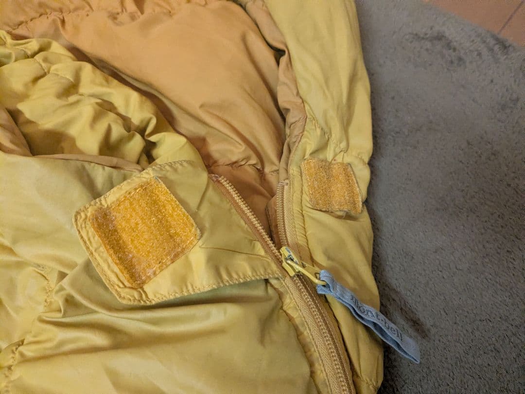 モンベル スパイラルダウンハガー650 #2 左ジッパーイエロー