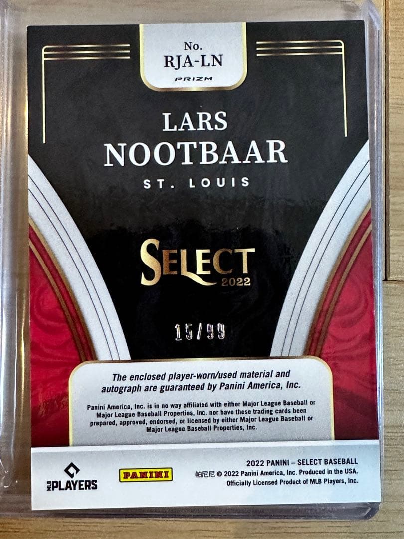 ラーズ・ヌートバー Nootbaar RC 直筆サイン　限定　ジャージ付