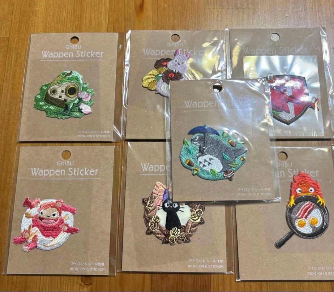 ジブリパークオリジナル　2月限定特価　刺繍ワッペン　7種セット