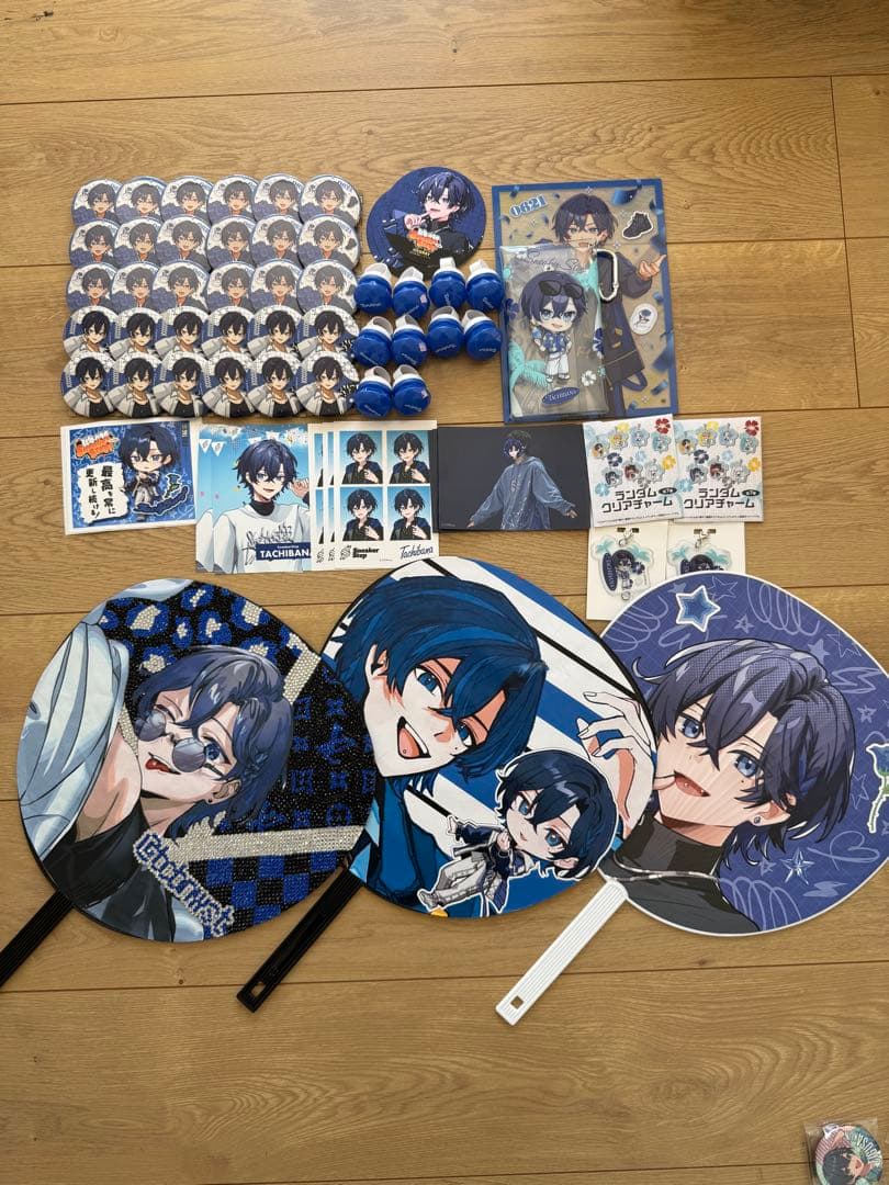 スニーカーステップ たちばな グッズ大量まとめ売り 缶バッジ うちわ アクキー