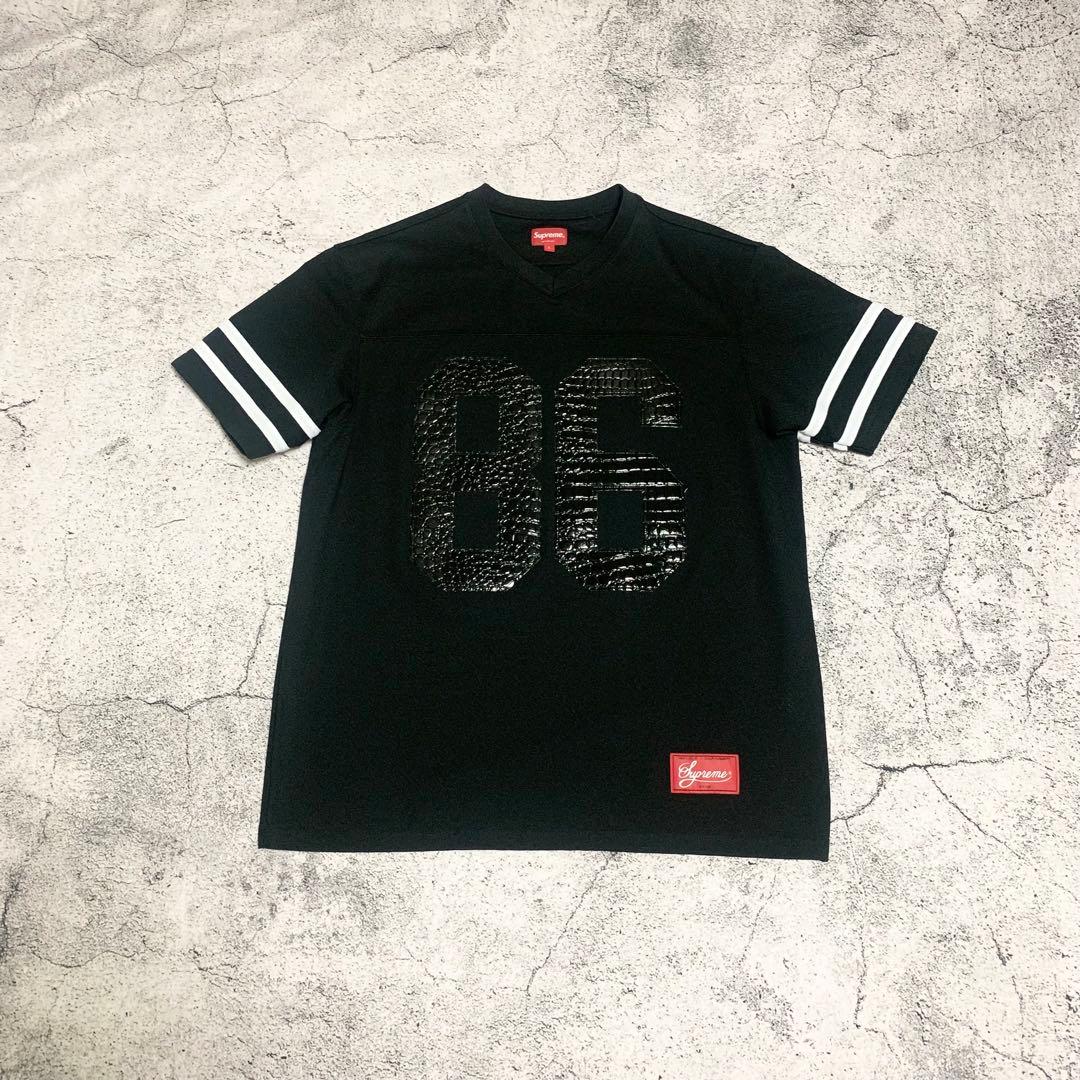 美品 Supreme メッシュTシャツ　フットボールジャージ　 クロコ型押　半袖