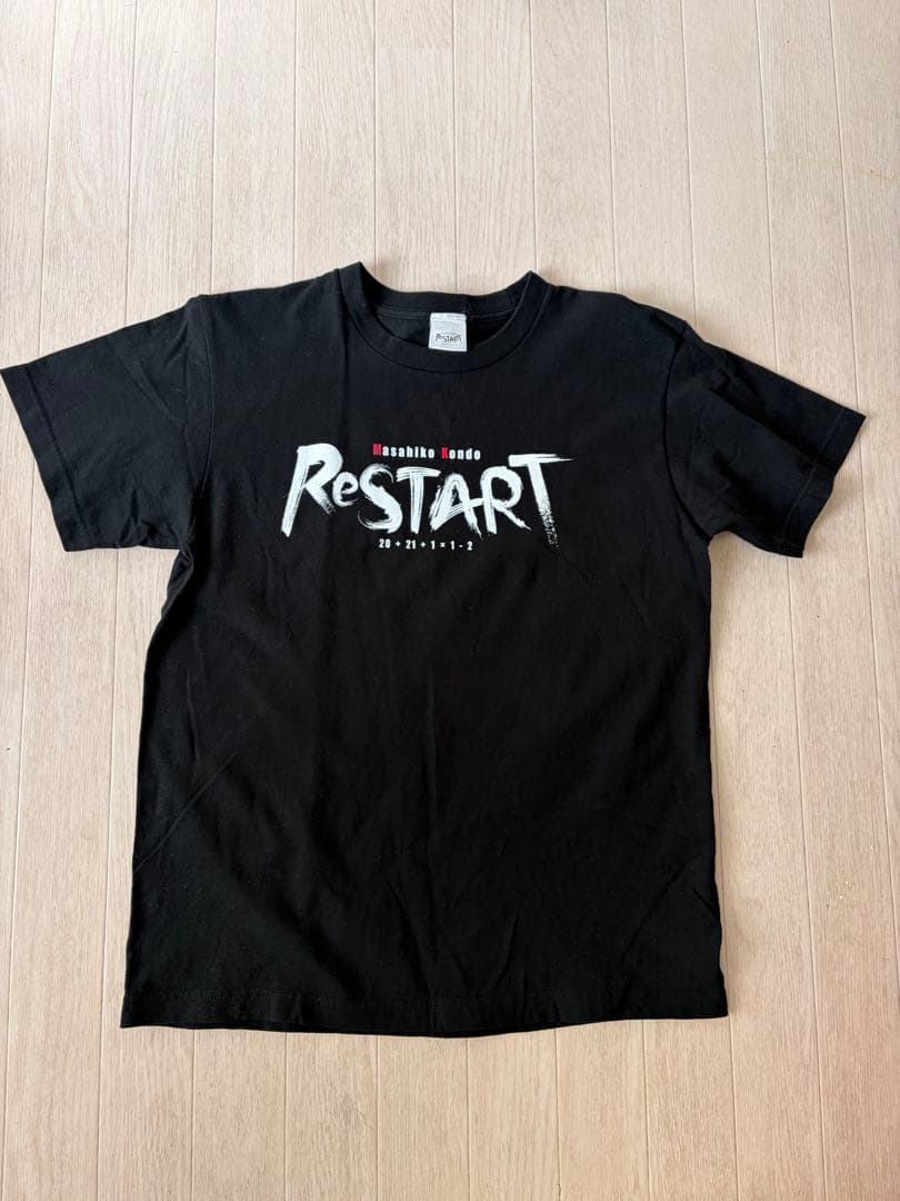 近藤真彦　Masahiko Kondo ReSTART Tシャツ