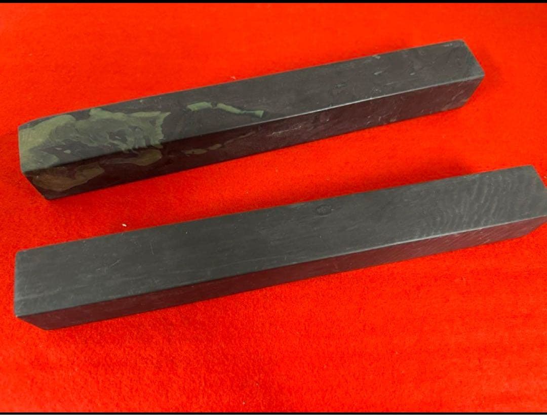 文房具/文鎭一対/寿山石。書法用文針y640