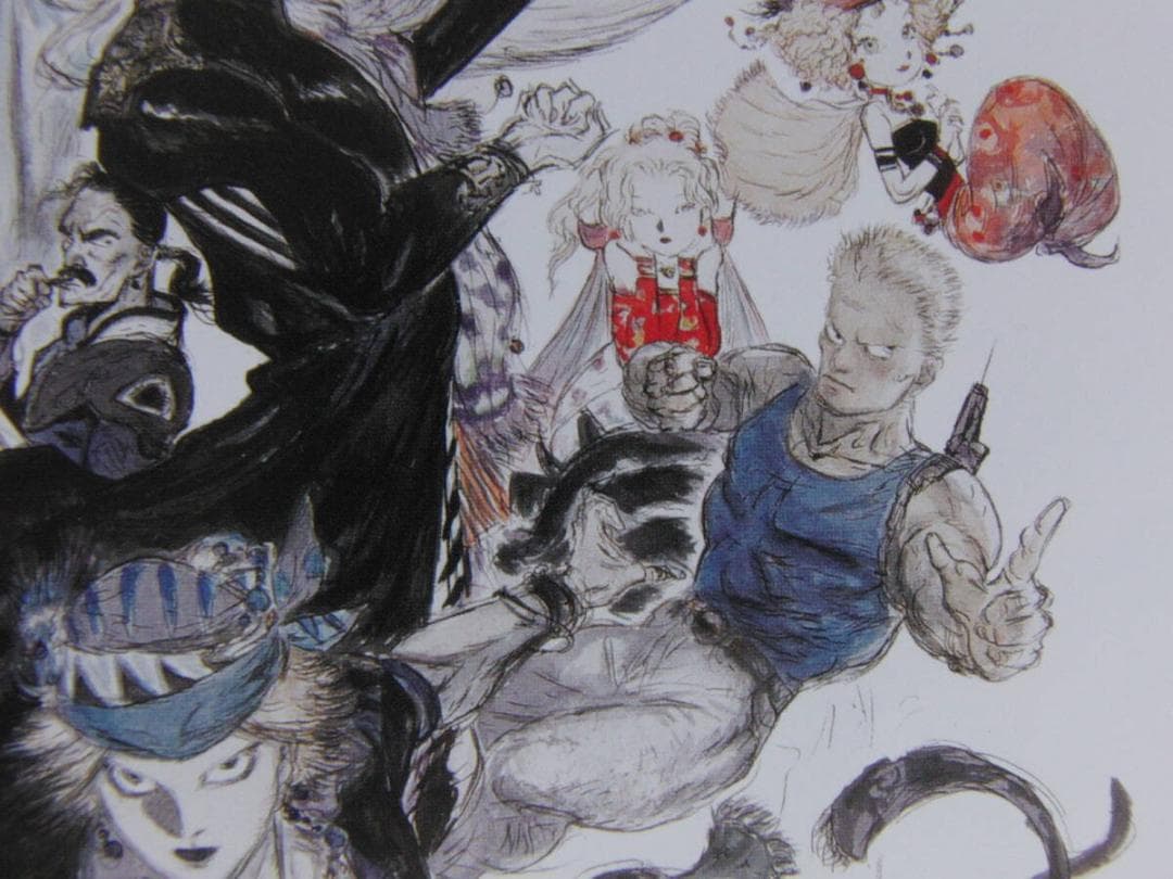 天野喜孝、【アンサンブル】、希少な額装用画集より、厳選、新品額装、マット額装付