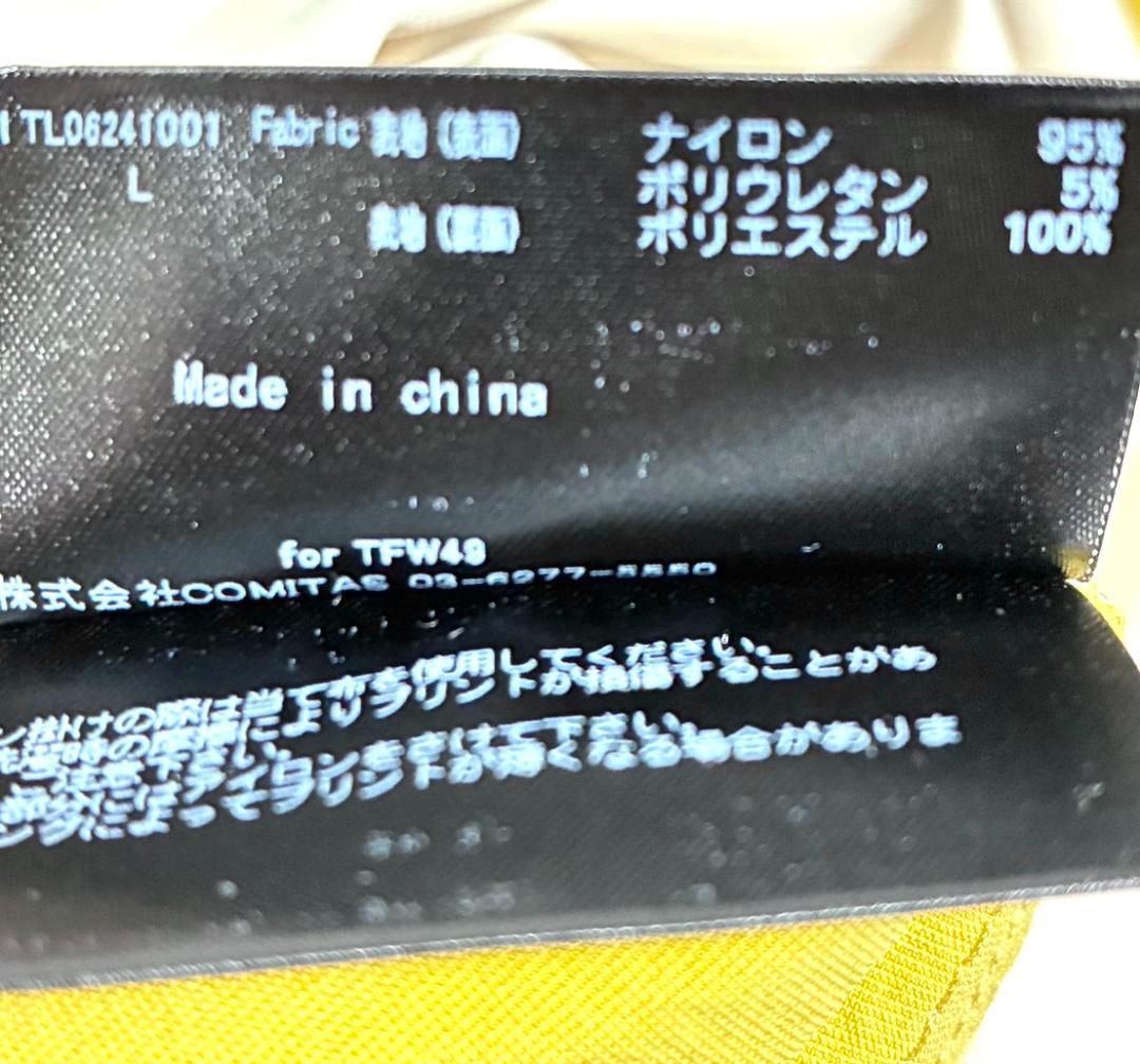 【フォロー割】新品 TFW49 コンビネーションオープンカラーシャツ Lサイズ