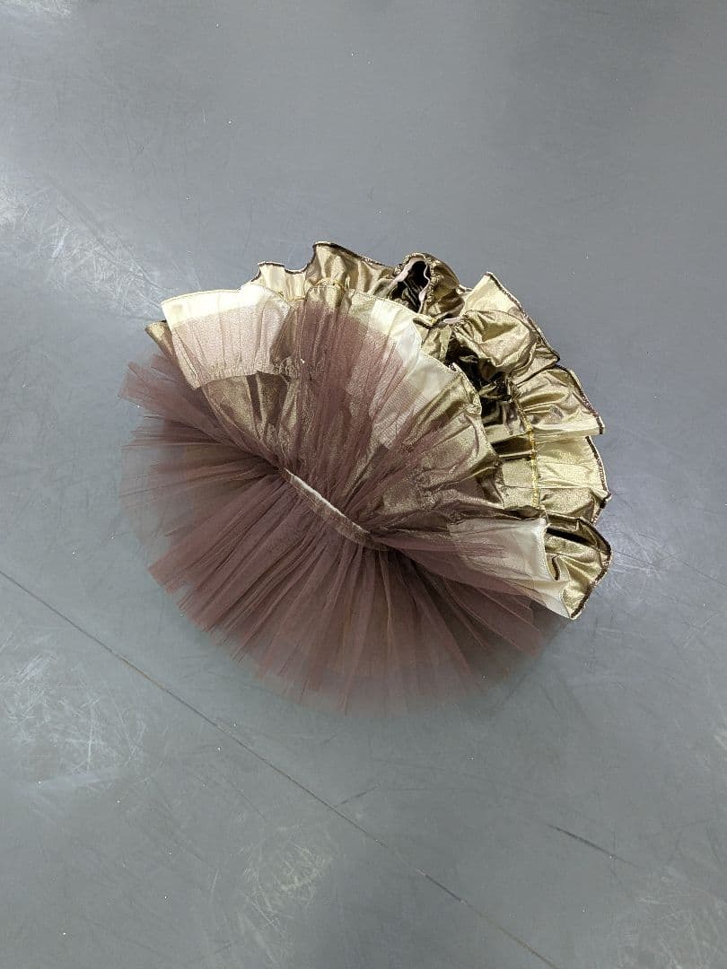ゴールド/茶バレエチュチュ 7着セット