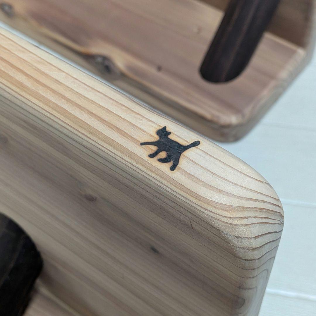 No20 キャットステップ　キャットウォーク　ハンドメイド　焼印【猫】