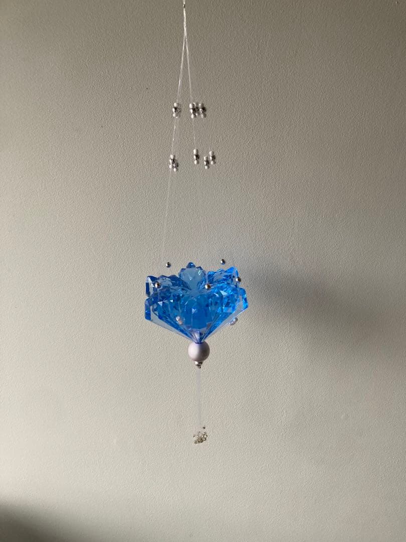 ビンテージ　クリスタルオブジェ　インダストリアル　シャンデリア　ホルダービーズ