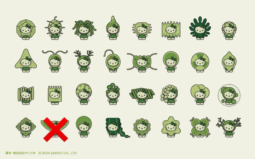 大阪関西万博　日本館　ハローキティ Algae 藻類　ピンバッジ