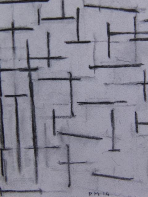 ピート・モンドリアン、『海（突堤と海原）』、希少な画集より