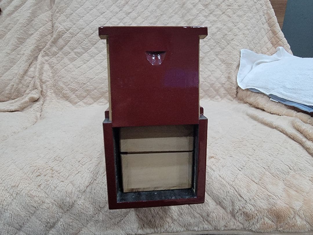 山水画 掛軸 書道作品 木製収納箱付き