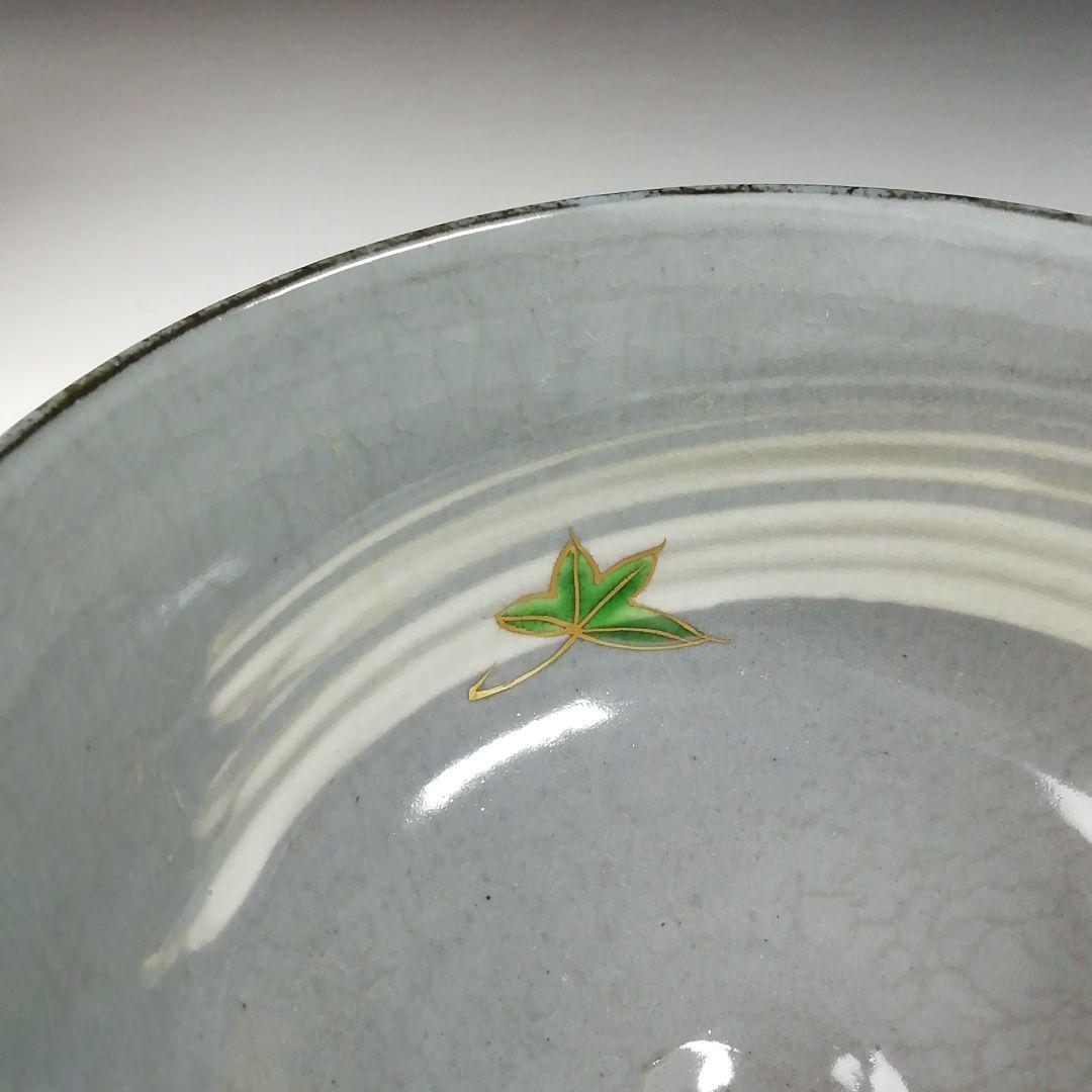 Ｔ５６２　茶碗　『乾山写　青楓文』『平安　橋本紫雲 造』　共箱　抹茶碗　茶道具