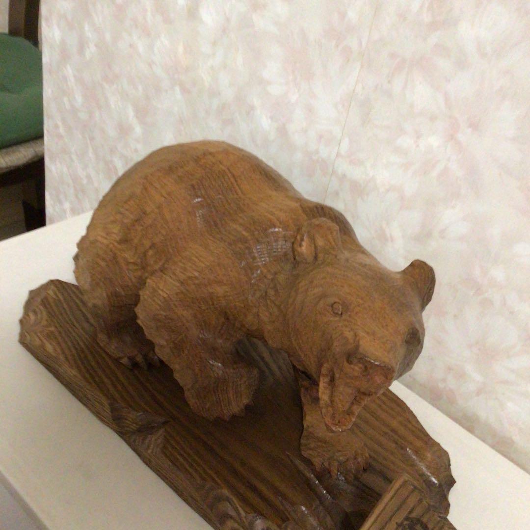 堀井清司作　木彫り熊　堀井民藝