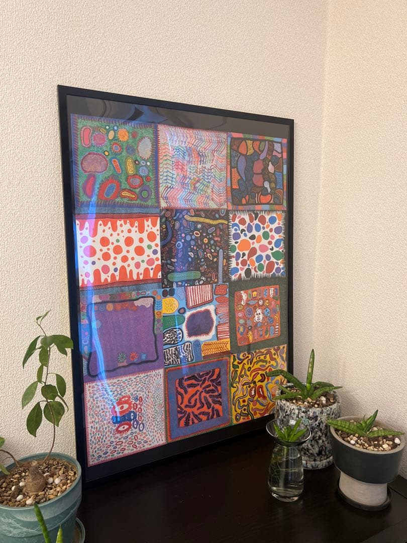 草間彌生アートポスターフレーム付き