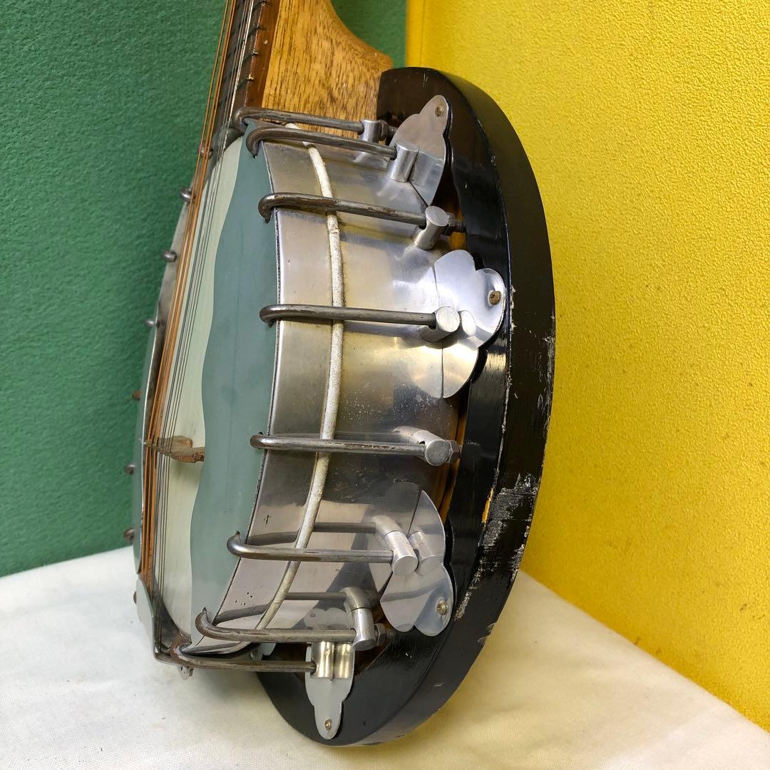 12弦バンジョー 木製ボディ メタルフープ付き