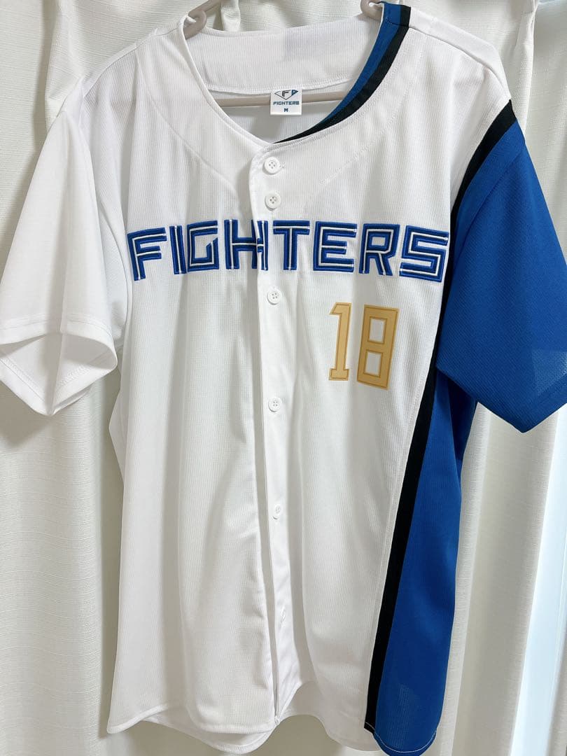 北海道日本ハムファイターズ 山﨑福也 ユニフォーム レプリカ ホーム Mサイズ
