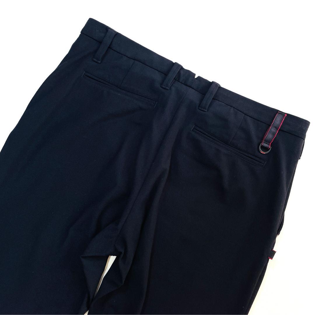 6603 ブリーフィング　ロングパンツ　ストレッチ　ブラック