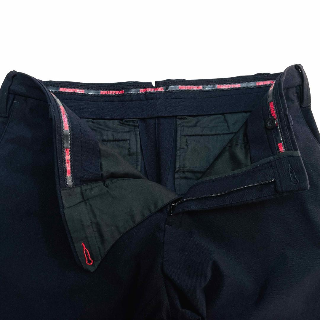 6603 ブリーフィング　ロングパンツ　ストレッチ　ブラック