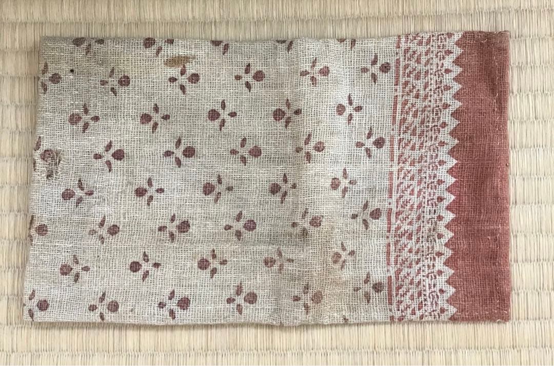 茶道具　釜敷　時代カンバ釜敷　宗慶書付　収納袋共箱　税抜25万購入　S228KS