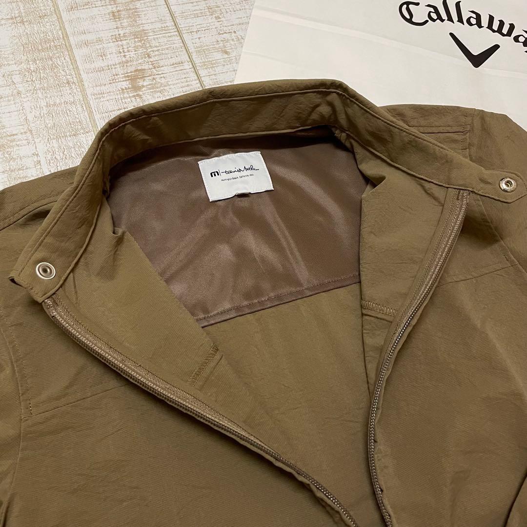 新品 キャロウェイ トラヴィスマシュー ブルゾン チビロゴ ベージュ XLサイズ