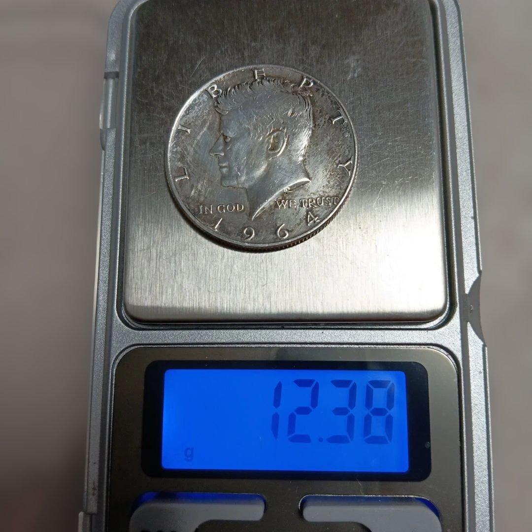 1964年 ケネディハーフダラー 銀貨 アンティーク【美品】