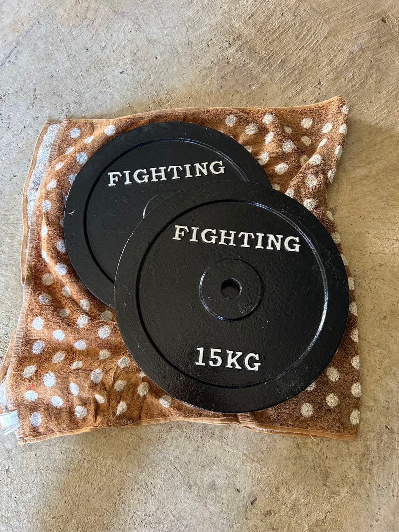 筋トレベンチ+シャフト+ウェイト15kg×2＋4kg鉄アレイ　自宅内使用 手渡し