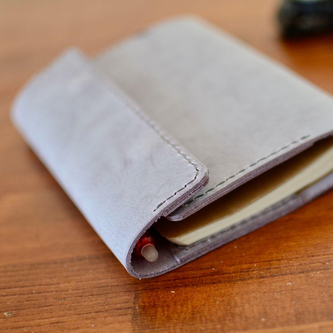 イタリアンレザー本革ノートカバー A6 タンニンなめし革