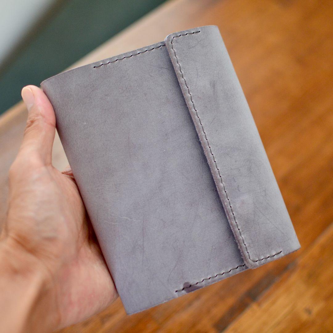 イタリアンレザー本革ノートカバー A6 タンニンなめし革