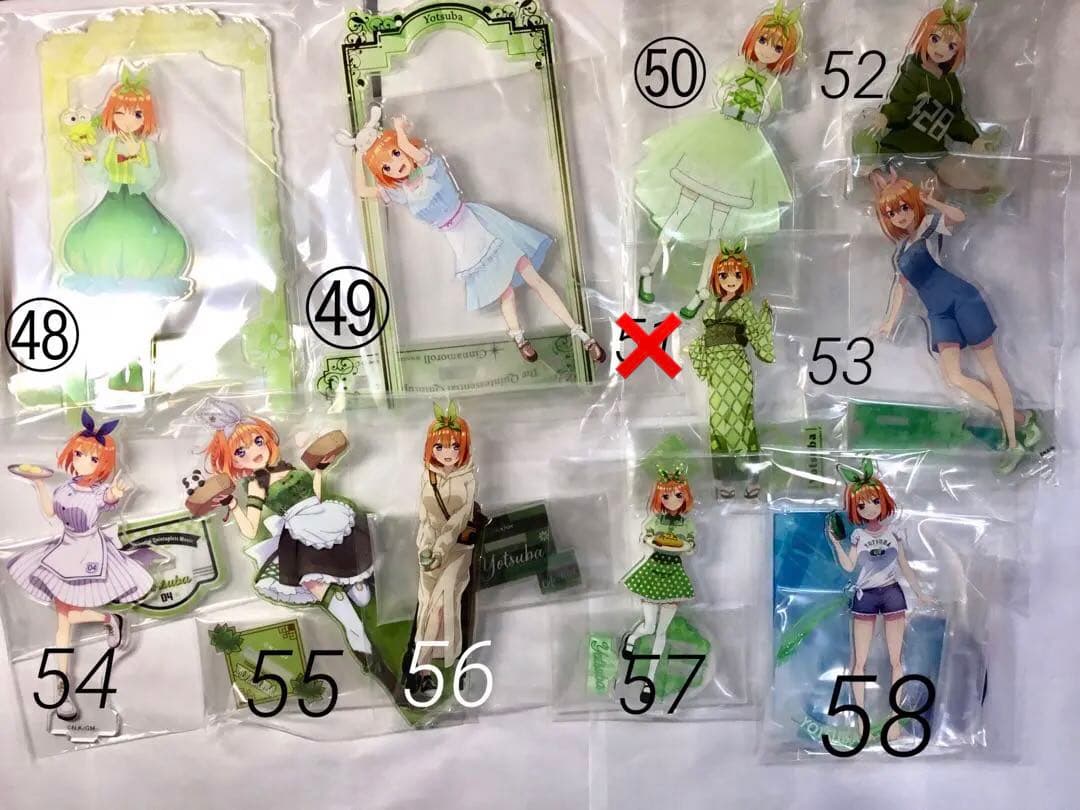 五等分の花嫁　アクリルスタンド　四葉　72個　まとめ売り