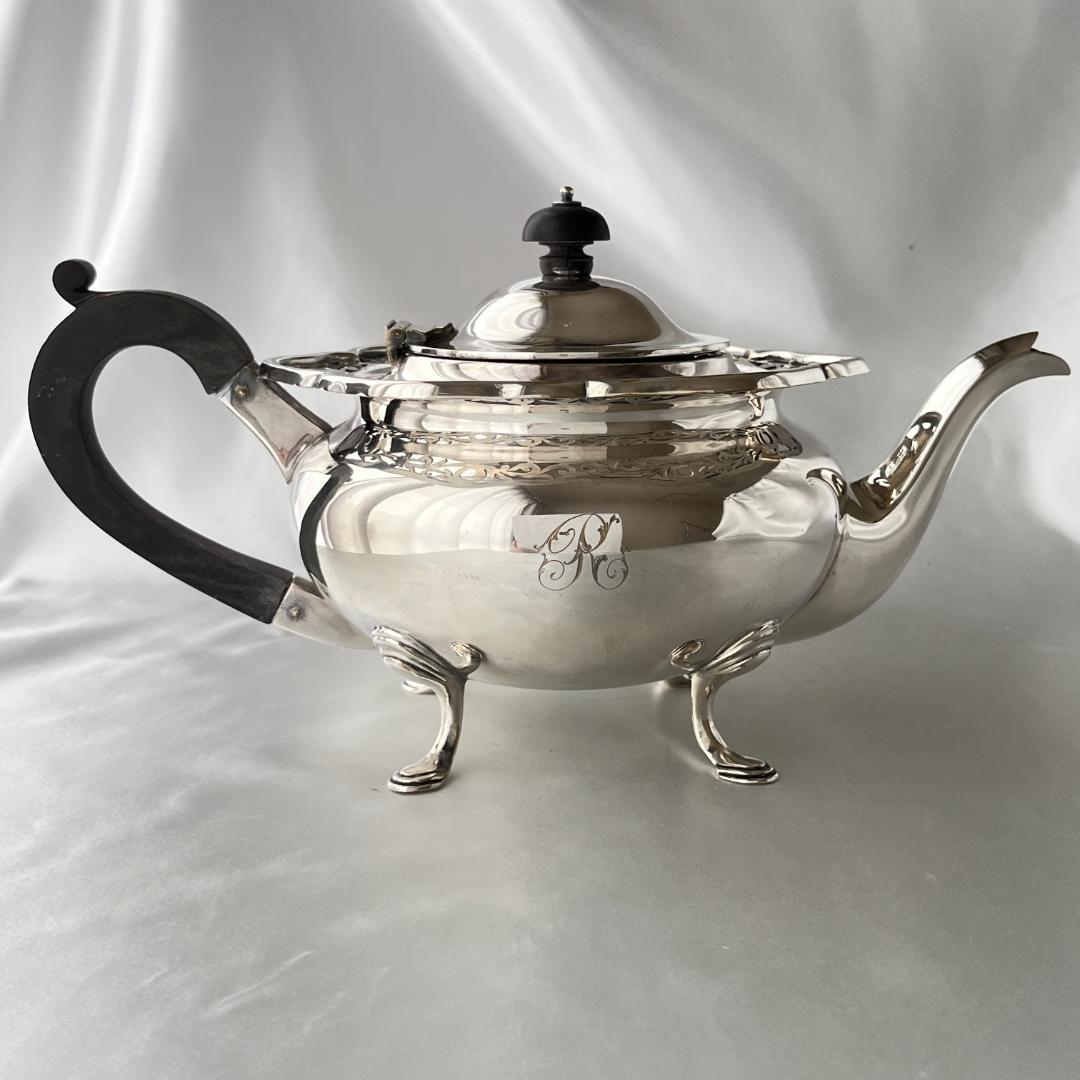 【 James Deakin】 透かしのティーセット 3点　ティーポット